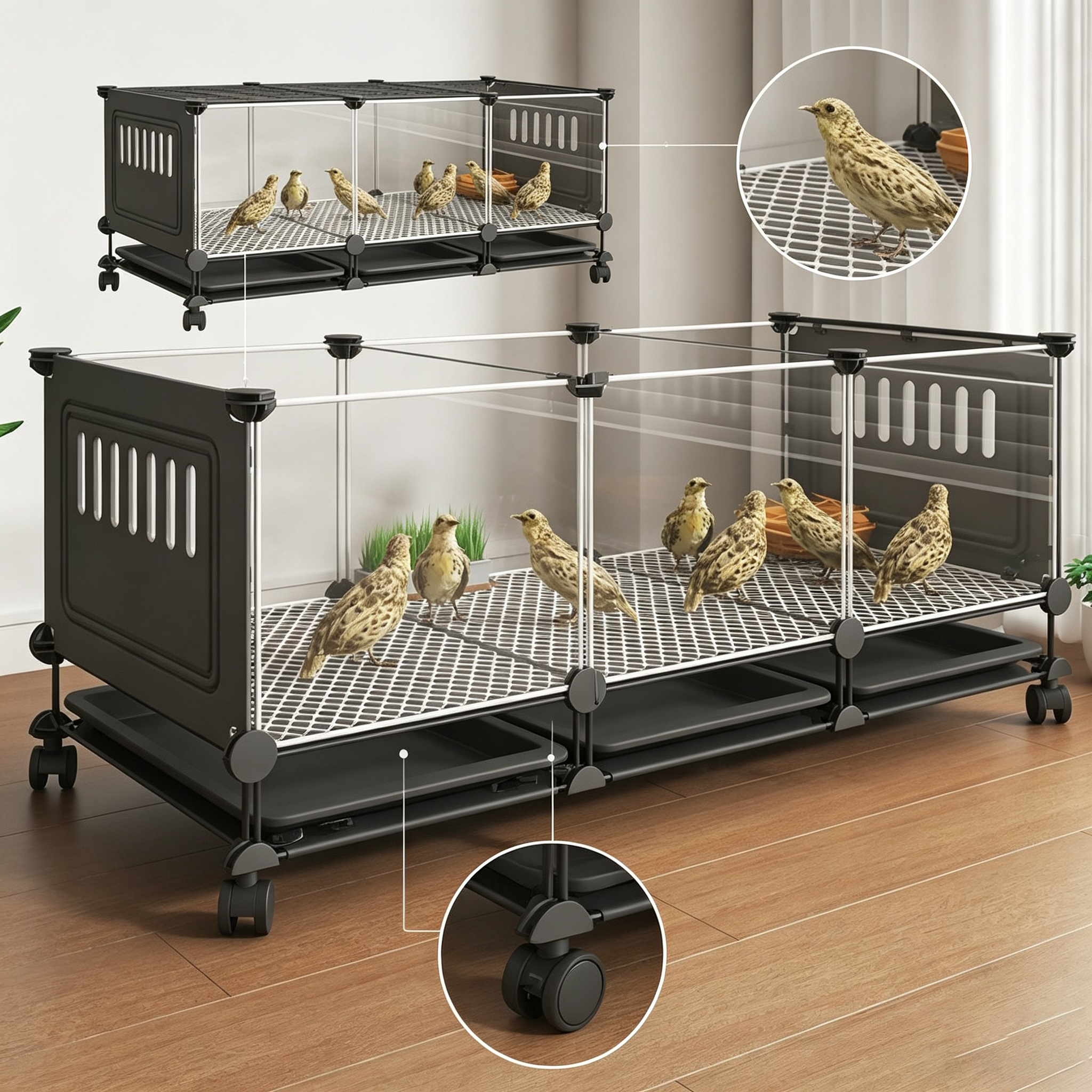 Extra Large Galvanized Chicken Cage For Outdoor/indoor Anti-Rat Weasel ...