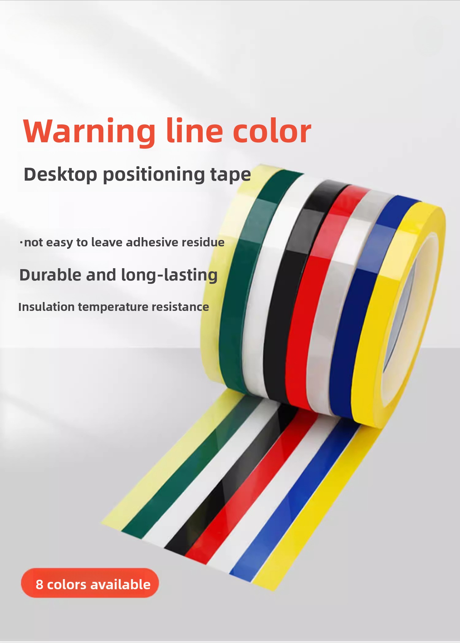 5S desktop positioning mark scribing tape non-marking warning line ...