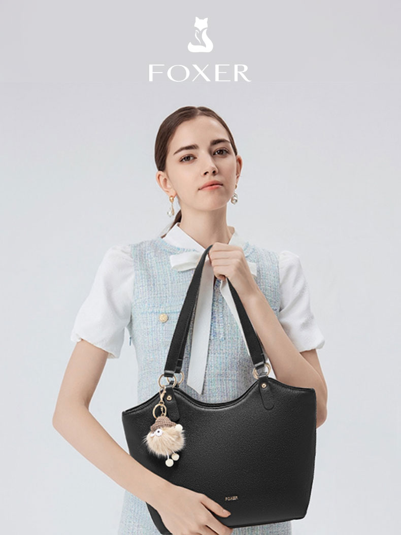 FOXER Shoulder Bag For Woman Tote Bag Travel Bag Fashion Underarm Bag ...