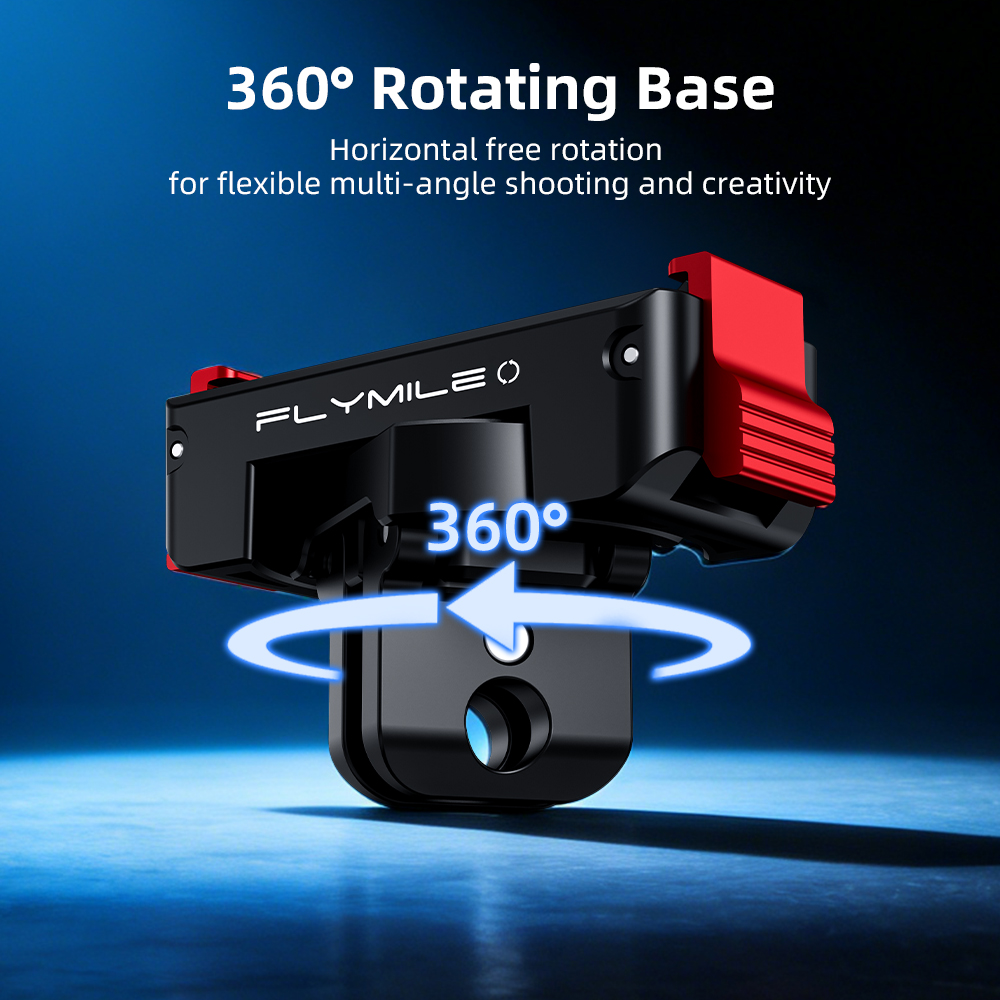 Flymile Magnetic Quick Release Adapter Mount For DJI Osmo 360/Action 6/ ...