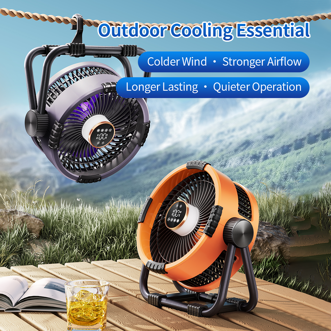 3Life M65 Outdoor Fan Portable Cooling Fan Strong Wind Rechargeable Low ...