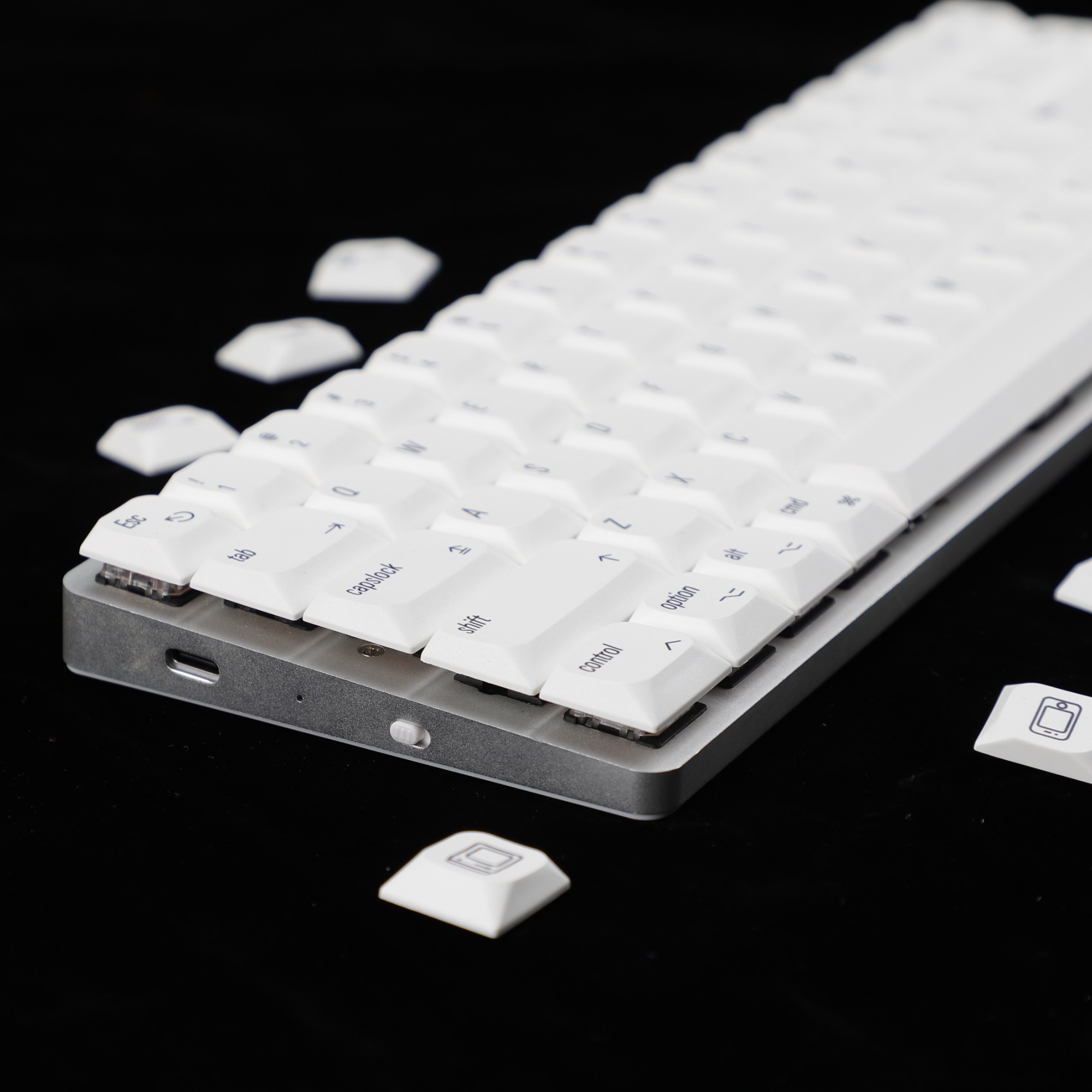127 124 Ultra-slim Mx Low Profile Dye Sub PBT Keycaps For Mx 61 64 68 ...