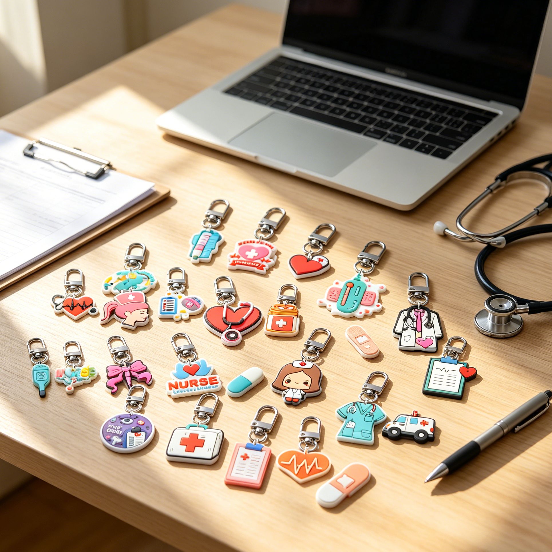 30Pcs Nurse Keychains Medical Keyring Set Nurse Day Gifts Doctor ...