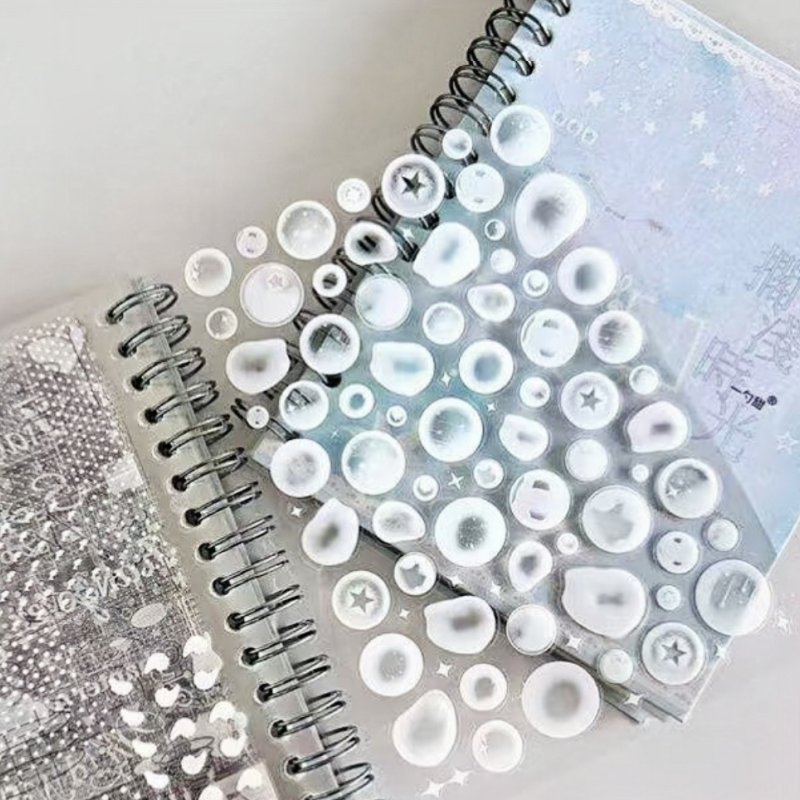 Sticker Book Double Transparent White Film Coil Little Animal Star ...