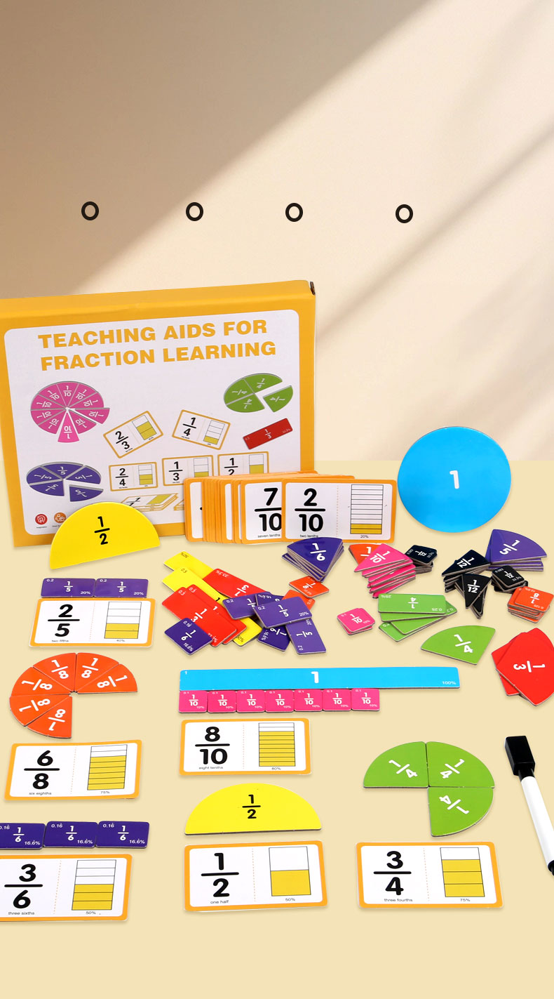 Magnetic Fraction Demonstration Set for Kids | Montessori Math ...