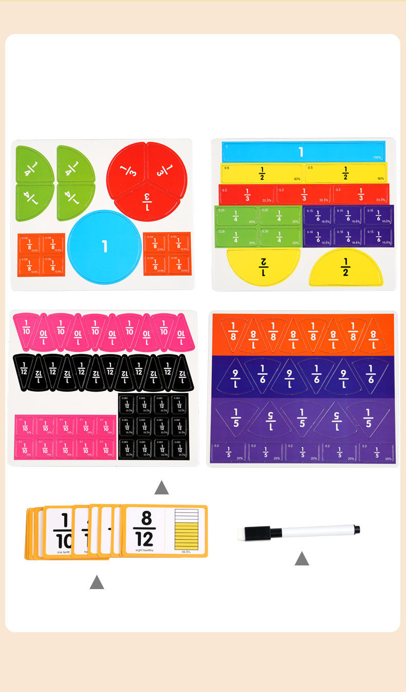 Magnetic Fraction Demonstration Set for Kids | Montessori Math ...