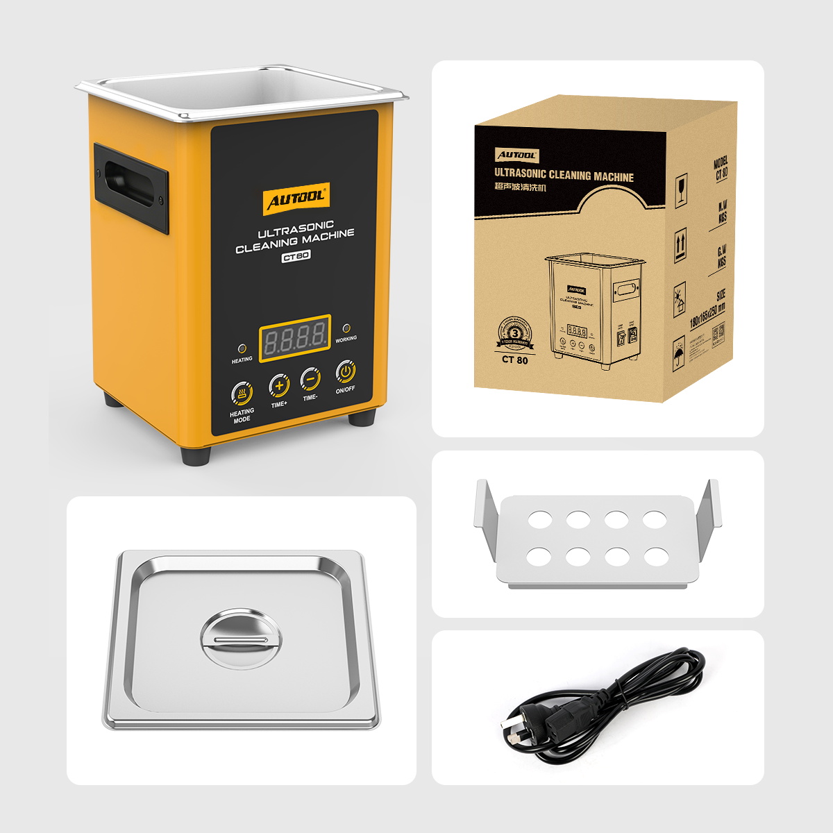AUTOOL CT80 ultrasonic Cleaning machine Automobile injector cleaning ...