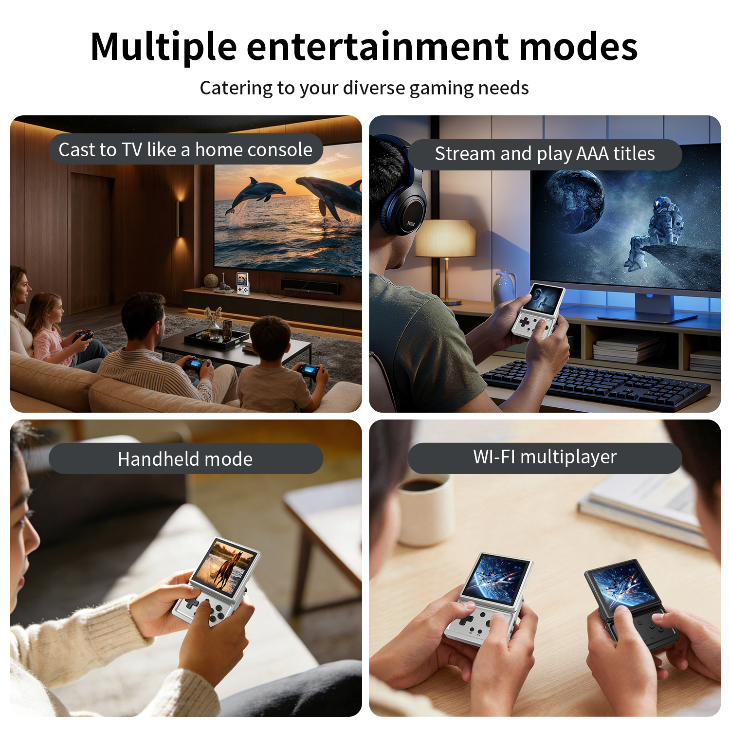 ANBERNIC RG Rotate Creative Game Console, 3.5-inch, Android 12 System ...