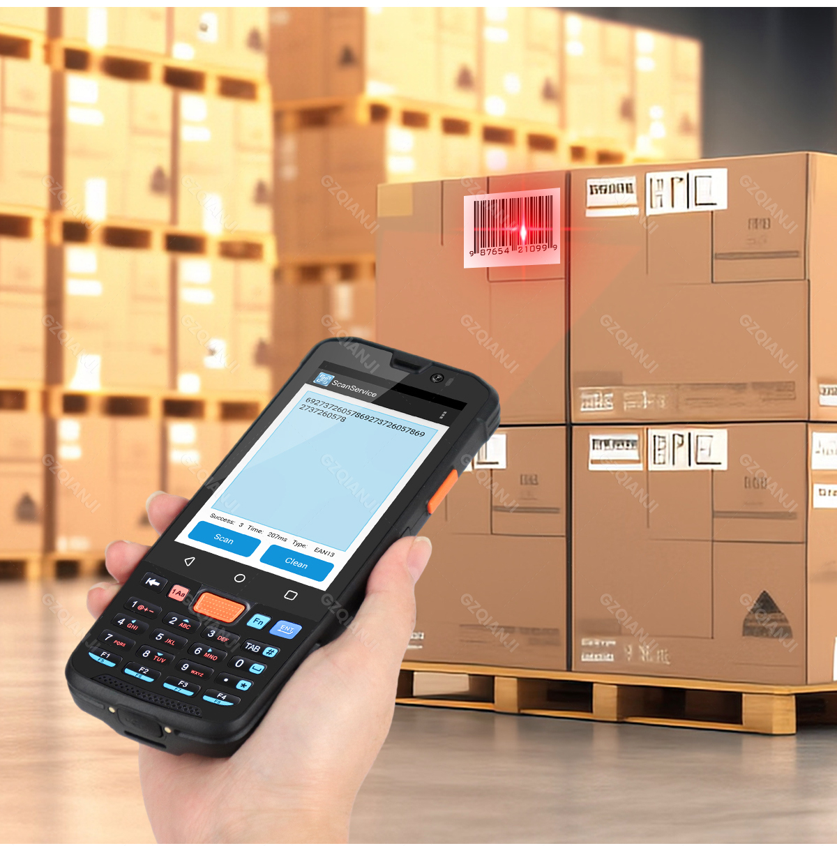 Industrial PDA Barcode Scanner Android 14 Handheld PDA Terminal ...