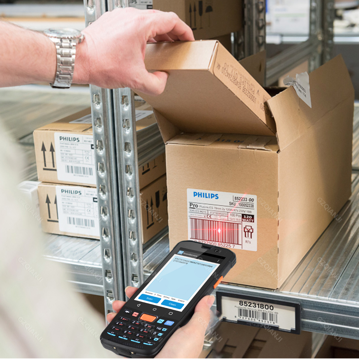 Industrial PDA Barcode Scanner Android 14 Handheld PDA Terminal ...