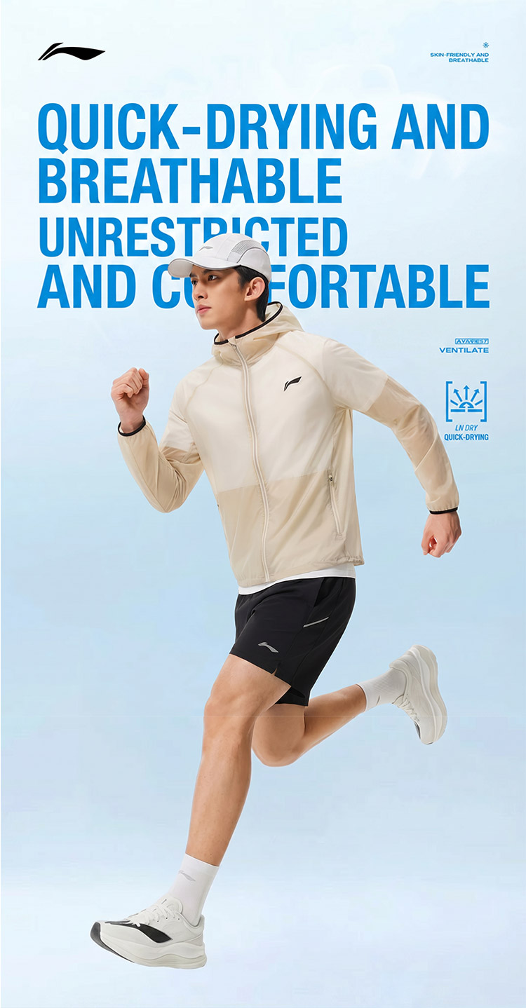 LI-NING Men's Sports Pants Reflective Quick-Dry Cooling Sports Shorts ...