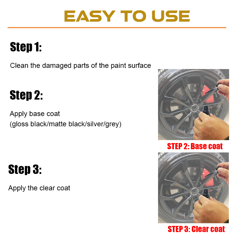 Wheel Touch Up Kit Automotive Rim Paint Repair Accessories | Shopee ...