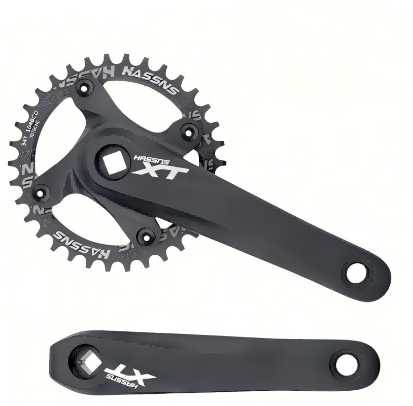 Hollowtech Direct Mount Crankset 34t, One-Piece Design for MTB & Road ...