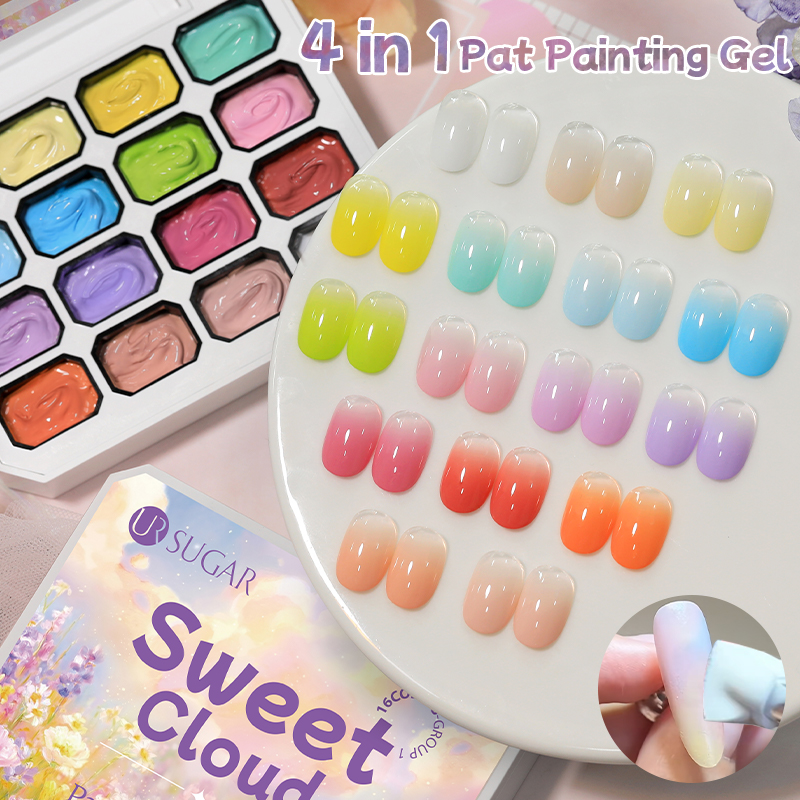 【Local】UR SUGAR 16-Grid Color Pat Painting Gel Nail Polish High ...