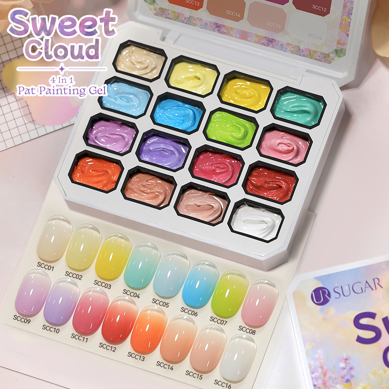 【Local】UR SUGAR 16-Grid Color Pat Painting Gel Nail Polish High ...