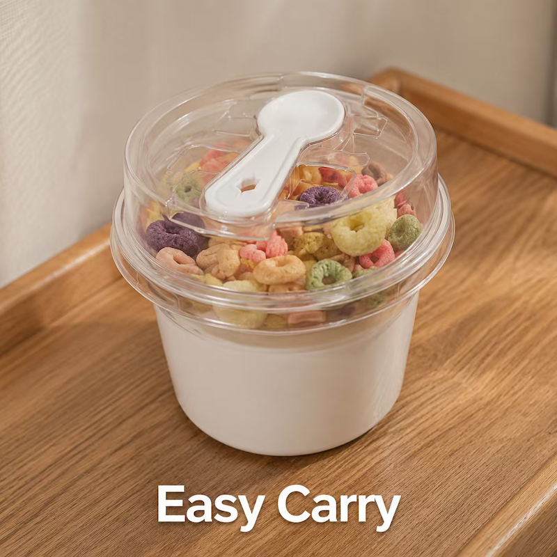 LM [50-Piece] Crystal Clear Dessert Cup Set with Lid |150ml/250ml/5oz ...