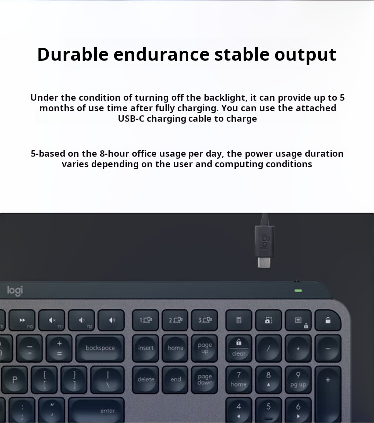 Logitech MX Keys S Wireless Keyboard Bluetooth Low Profile Backlit ...