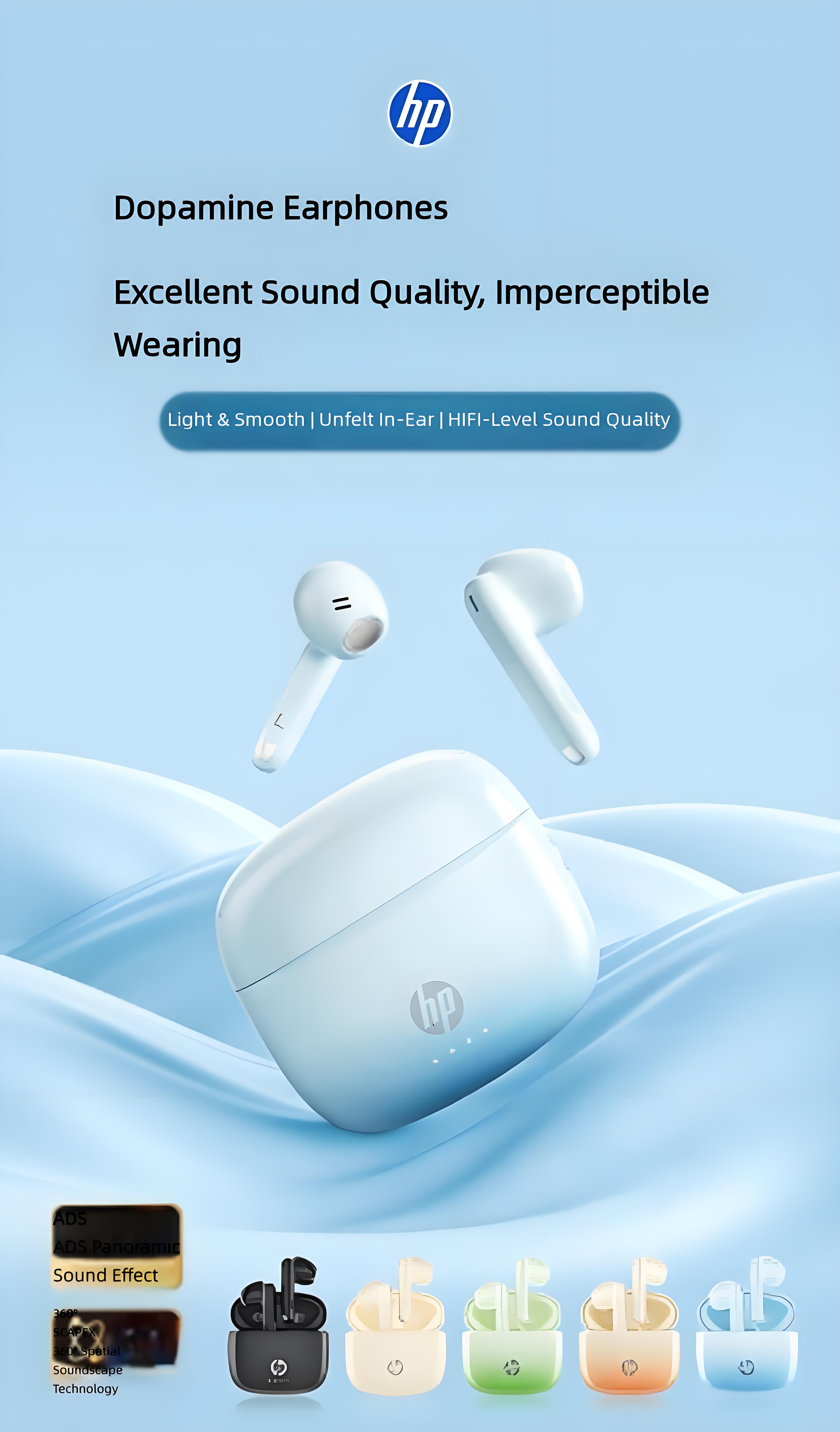 HP H10J Earphones Bluetooth 5.4 Men Women Headphones 2026 Headsets ...