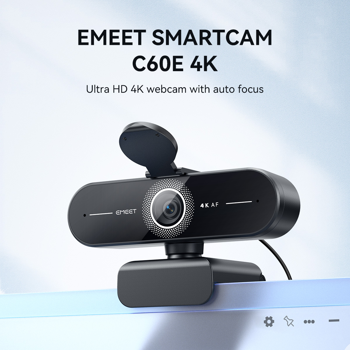 EMEET C60E 4K Webcam | Fast AutoFocus | For Live Selling, Online ...