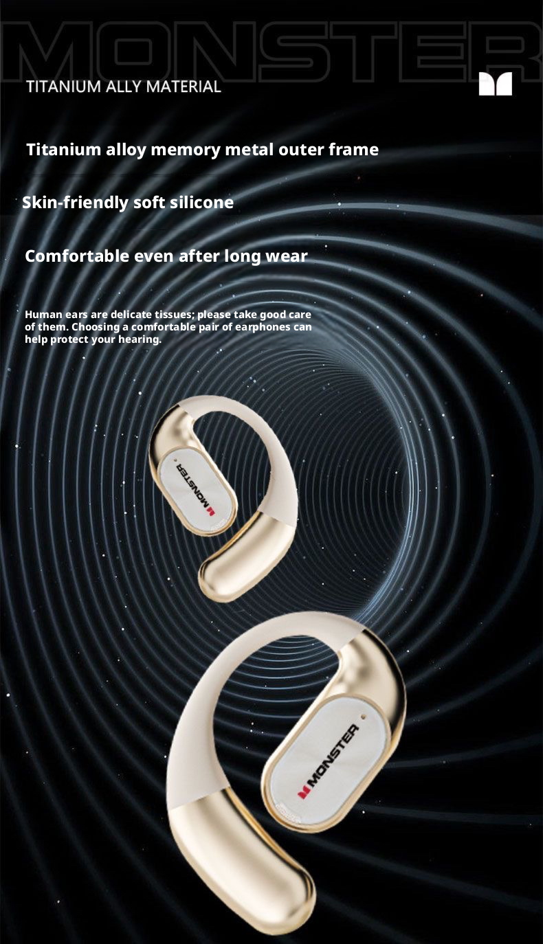 Monster AC530 Wireless Bluetooth Noise-Cancelling Earbuds Open/In/Over ...