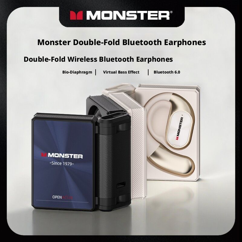 Monster AC530 Wireless Bluetooth Noise-Cancelling Earbuds Open/In/Over ...