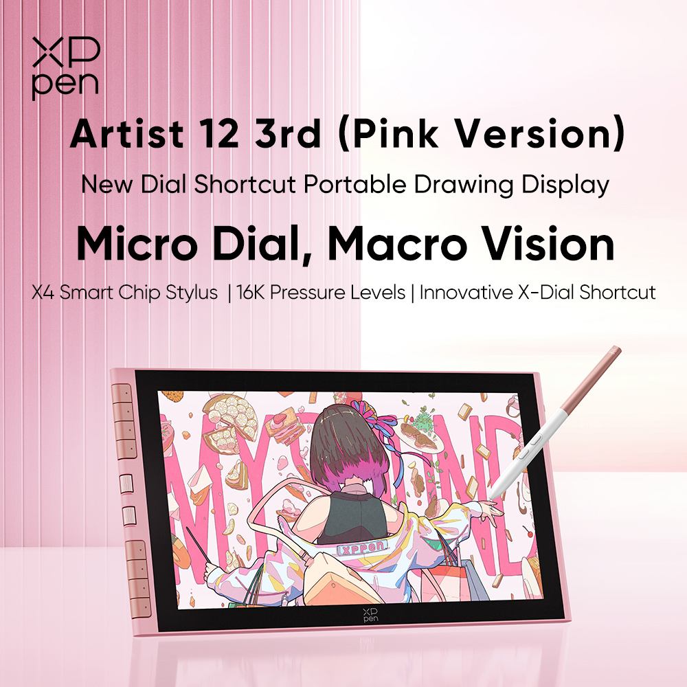 XPPen Artist 12 3rd Pen Display Graphic Drawing Display With Micro X ...