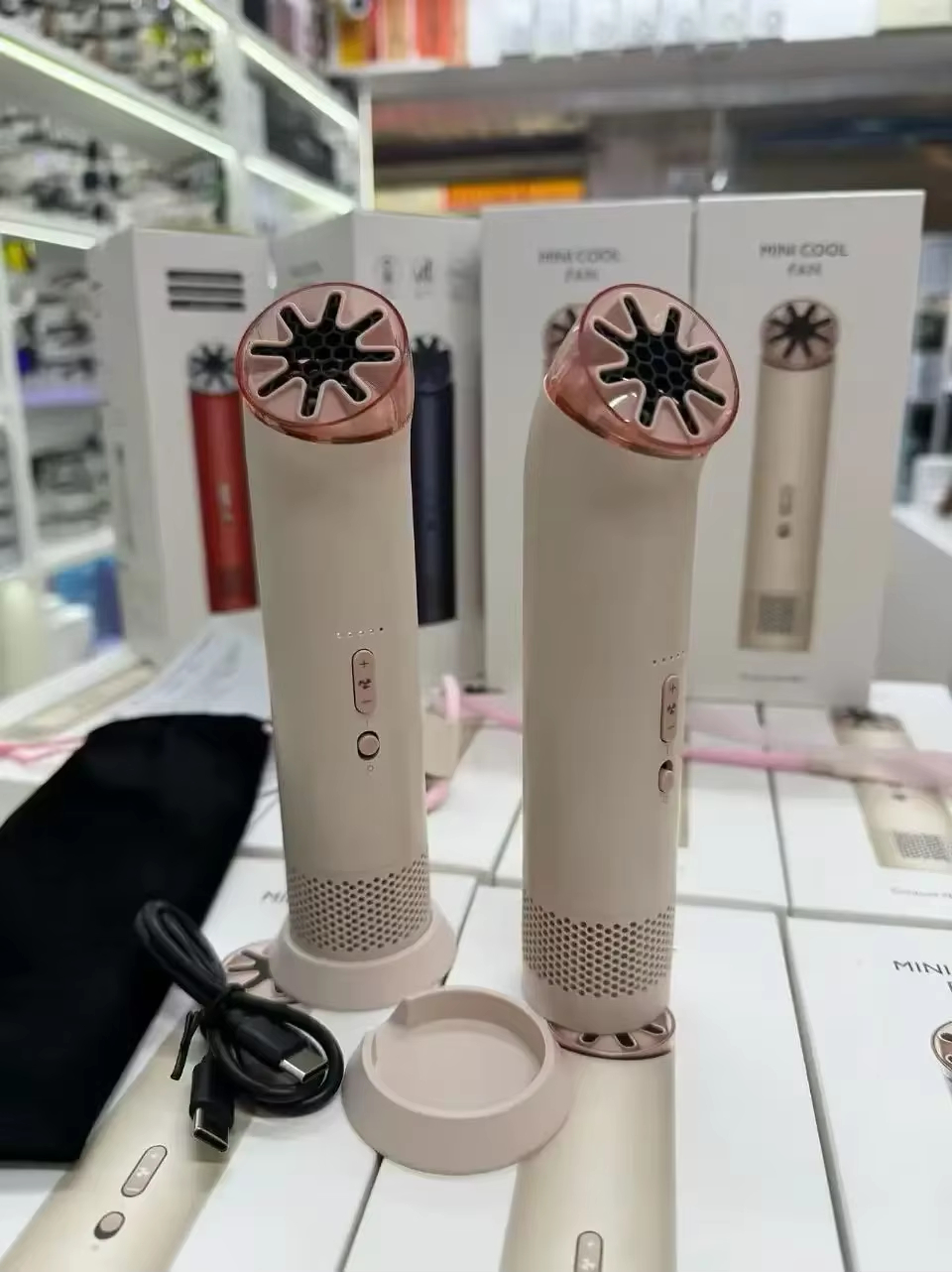 Latest MiniCool Fan USB C Charging Powerful Wind Portable Handheld And ...