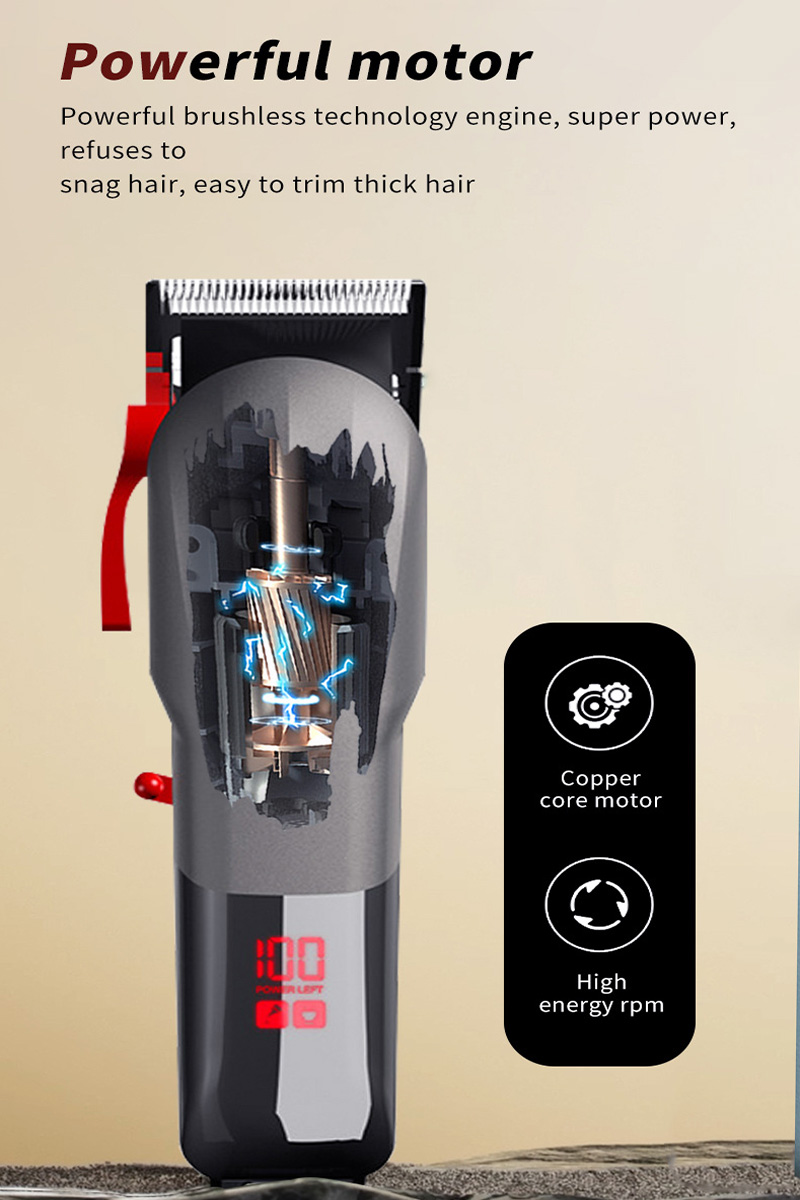 WMARK Rechargeable Electric Hair Clippers Cordless Shaver Machine ...