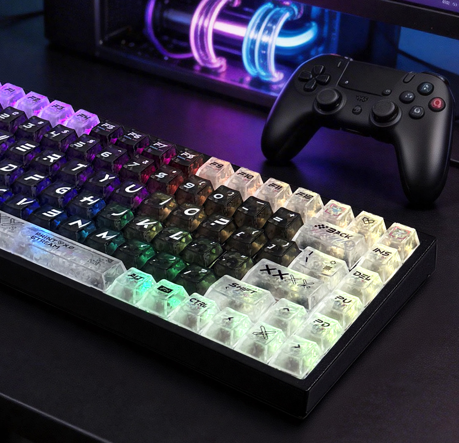 CS:GO Printstream Keycaps Carbon Fiber Texture Series PC Material UV ...