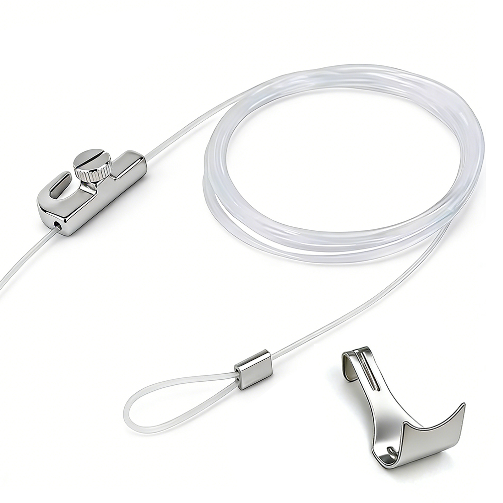 2PCS Adjustable Picture Hanging Wire Kit Transparent Nylon Cord ...