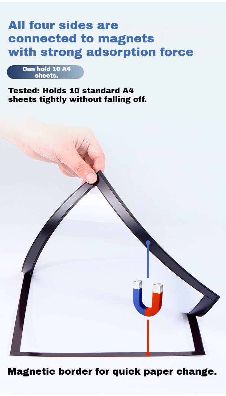 A4 Buy 3 Take 3 Magnetic Photo Frame for Wall Decor Reusable Self ...