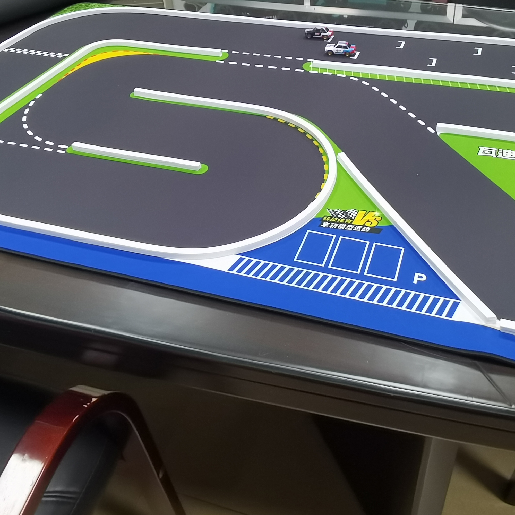 HSP TinyGear 1420x900mm 142x90cm Portable Race Rubber Track Mat For 1/ ...