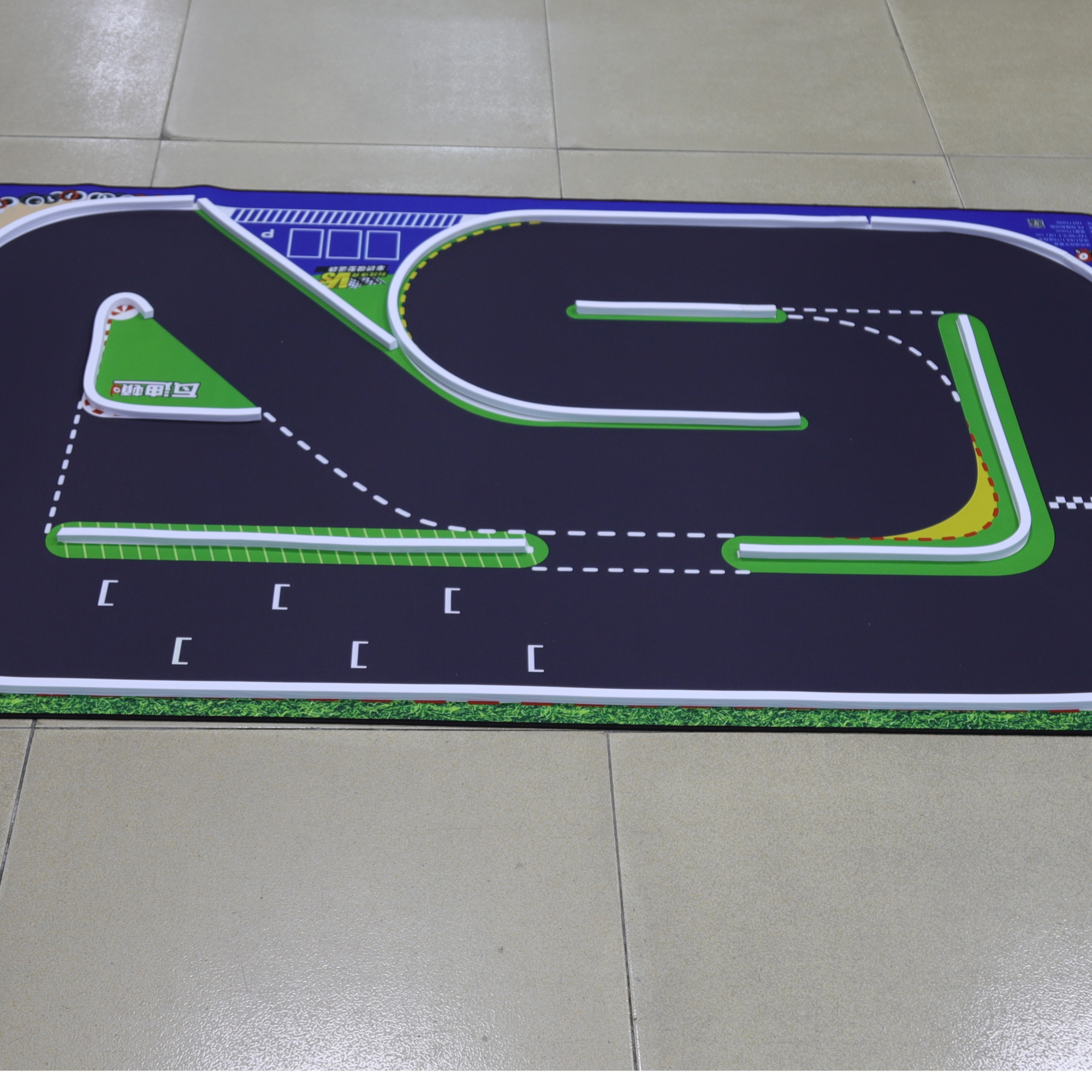 HSP TinyGear 1420x900mm 142x90cm Portable Race Rubber Track Mat For 1/ ...