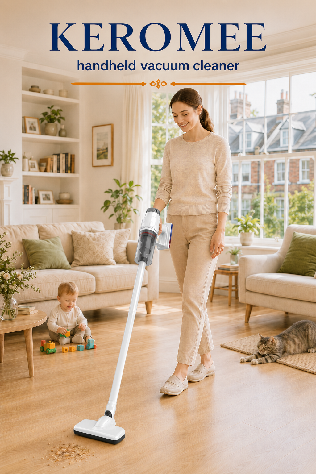 Keromee 2-in-1 Handheld Cordless Vacuum Cleaner wireless Mini Portable ...