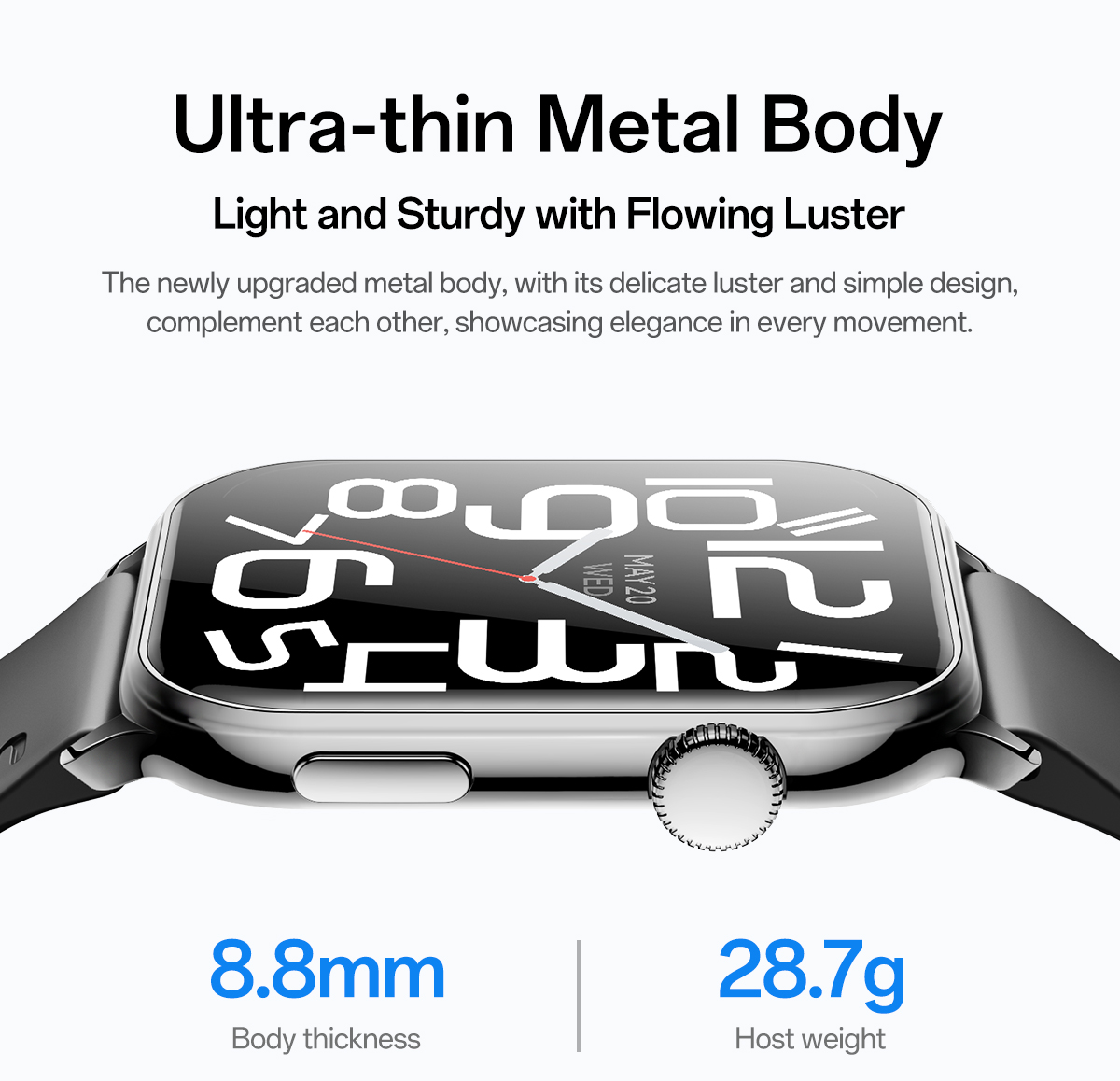 Aolon GTR 3& GTS 3 Smart Watch 8.8mm Ultra-thin Amoled AOD 40mm Health ...