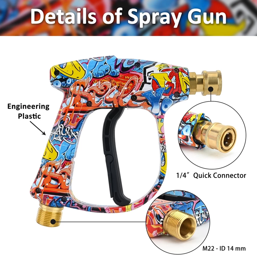 Colored Pressure Washer Spray Gun Replacement High Pressure Water ...