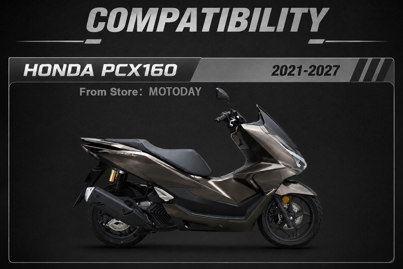 For Honda PCX160 2021-2027 Front Fender Extender Mud Flap Splash Guard ...