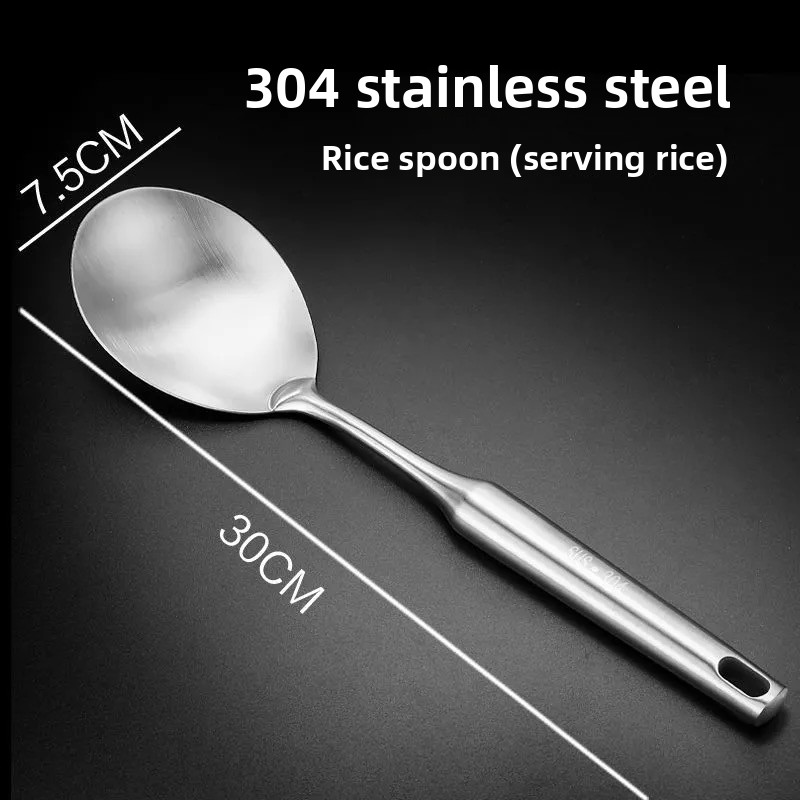 304 Stainless steel 5pcs wok spatula/wok spoon/colander/Frying spatula ...