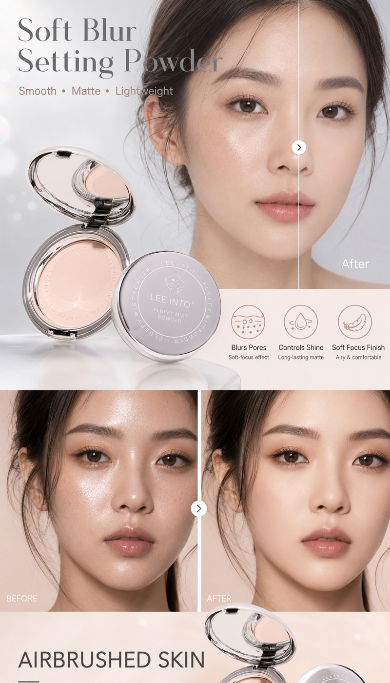 Soft Matte Powder Foundation, Concealer Brightening Long Lasting ...