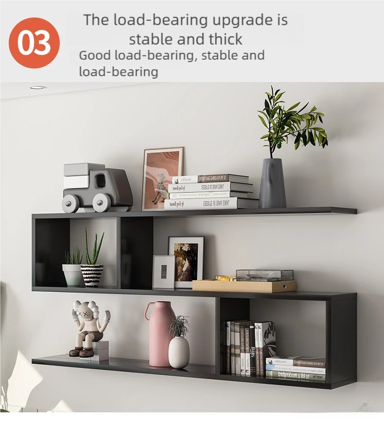 Wall Shelf Minimalist Floating Wall Mount Corner Shelves Storage Rack ...