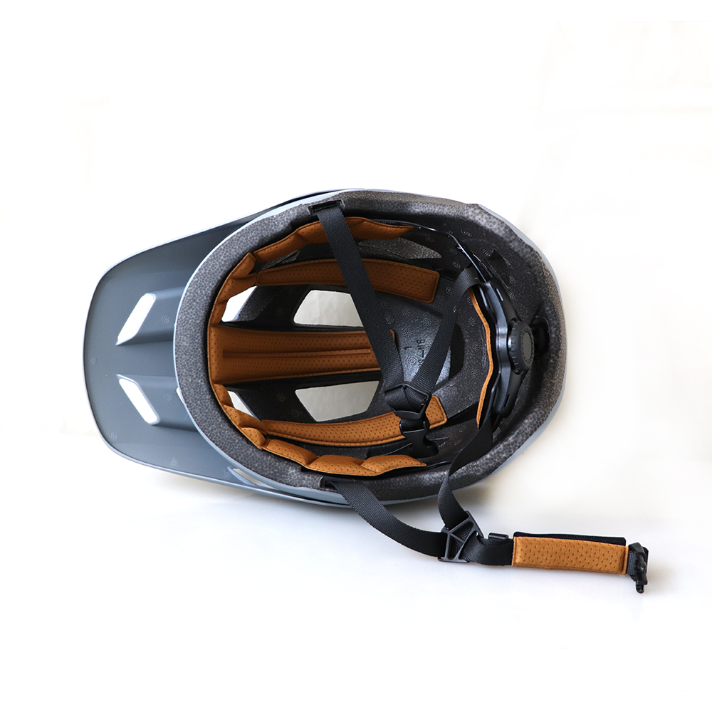FOX Mountain Bike Helmet Non‑Removable Brim Adjustable Size MTB Cycling ...