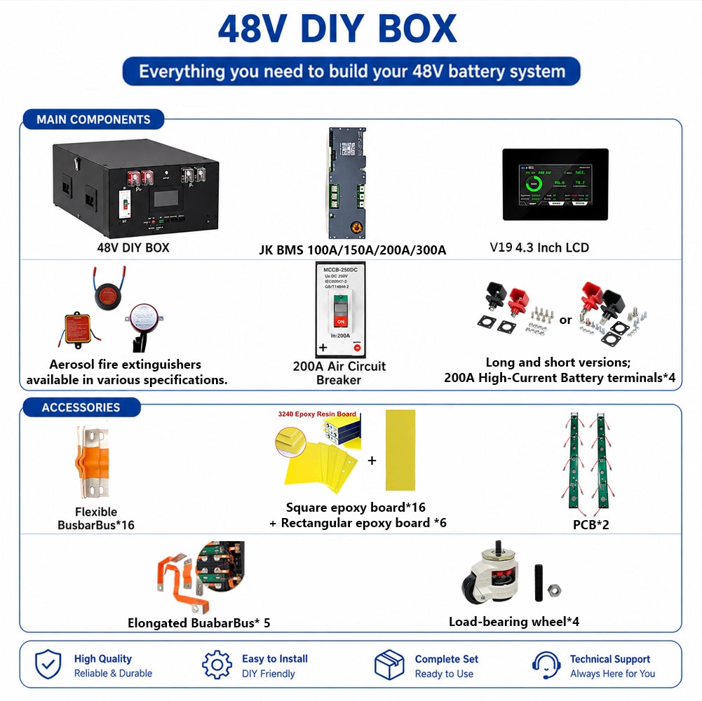 【Bestseller EU/Us, Ship PH】YIXIANG 16KWH Battery Box 48V 51.2V DIY BOX ...