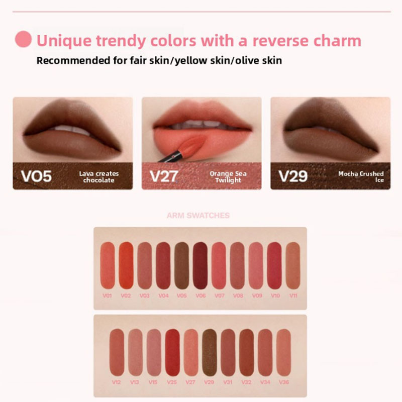Mooekiss Velvet Mist Long-Lasting Matte Lip Mud Non-Stick Gloss ...