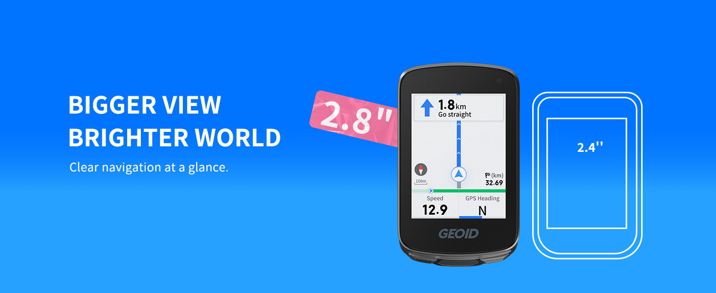 GEOID CC700 Bike Computer Wireless Smart Navigation Bicycle Speedometer ...