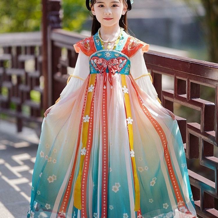 Chinese Costume Hanfu for Kids Girls DressTraditional Chinese Ancient ...