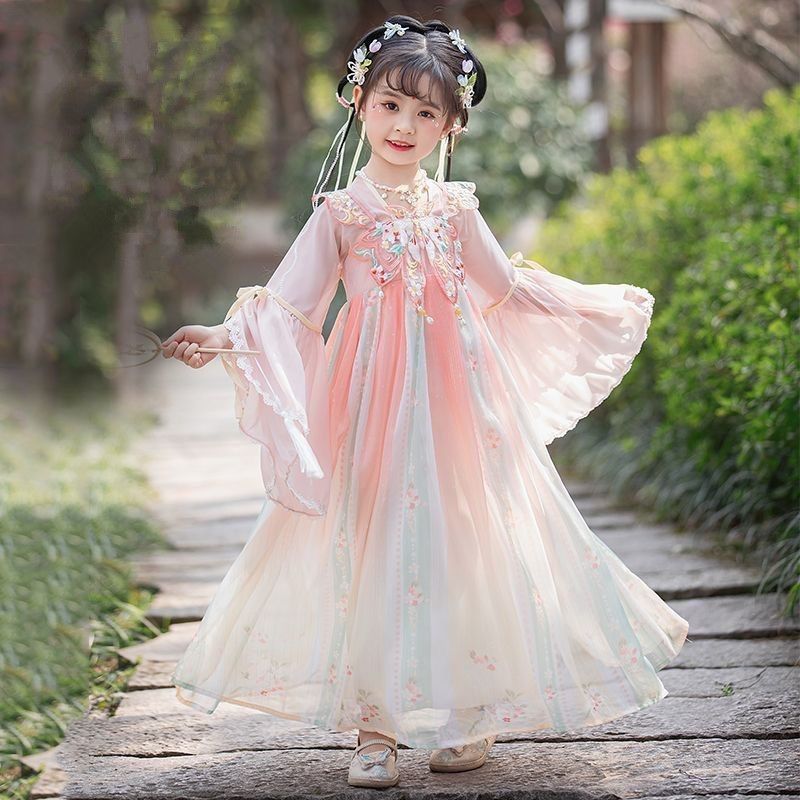 Chinese Costume Hanfu for Kids Girls DressTraditional Chinese Ancient ...