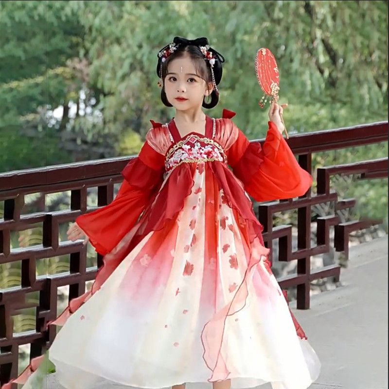 Chinese Costume Hanfu for Kids Girls DressTraditional Chinese Ancient ...