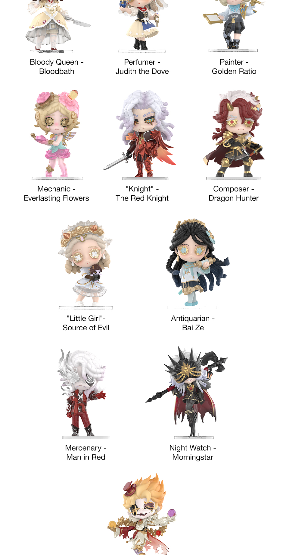 POP MART Identity V Rare Treasure Series Figures Birthday Gift | Shopee ...