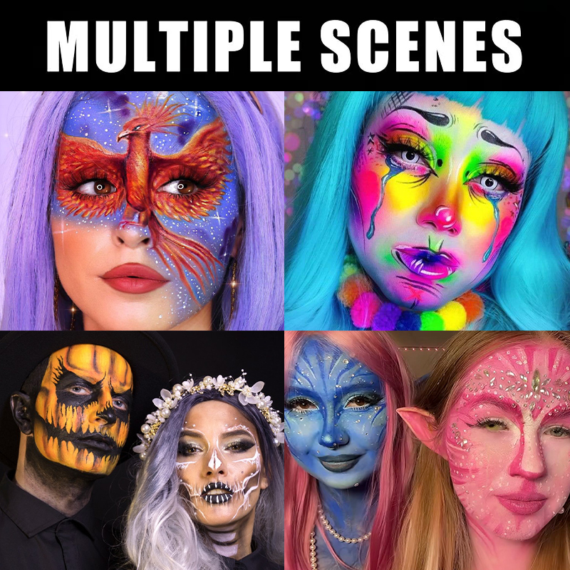 20ml Water Based Face Body Paint Liquid 13 Colors, Halloween Cosplay ...