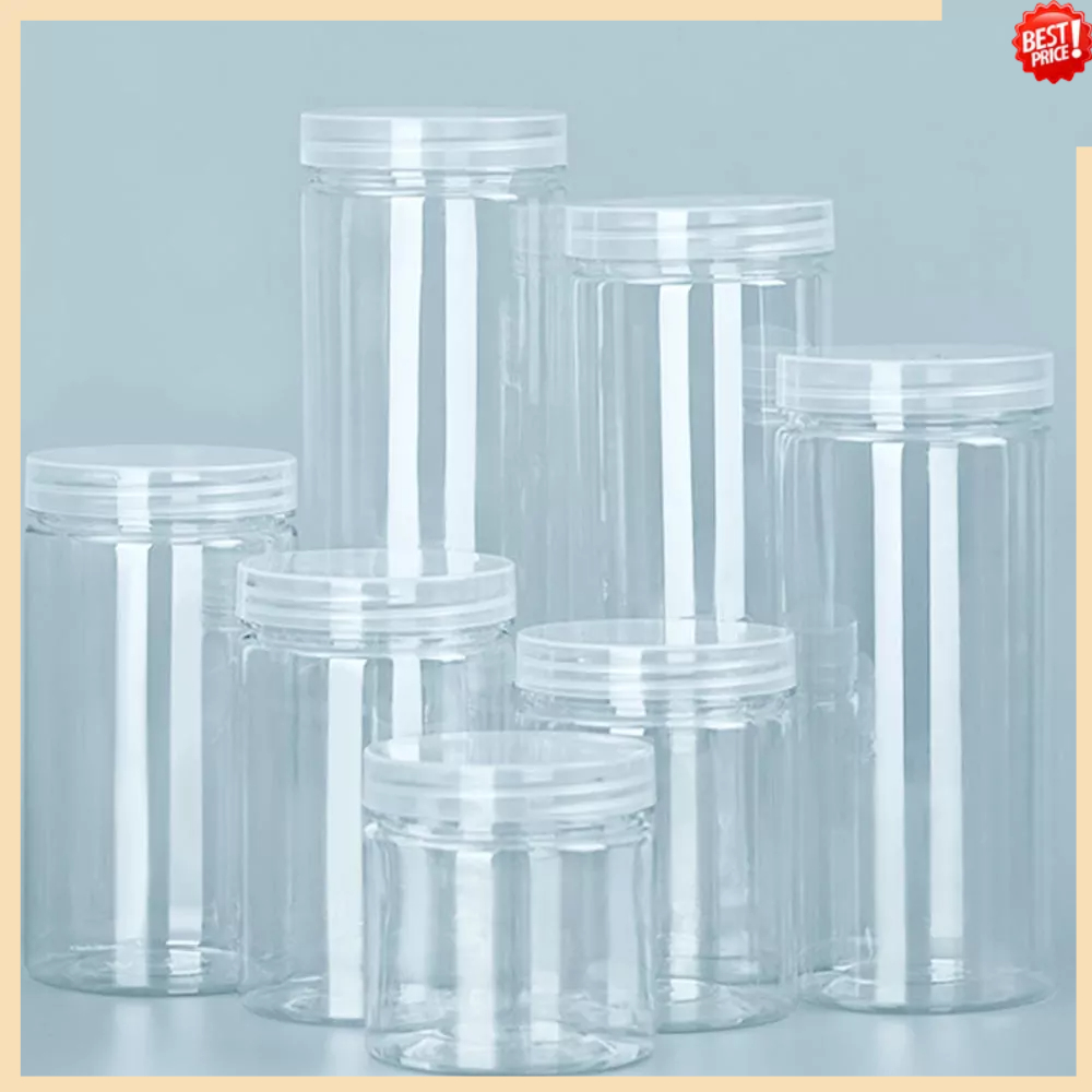 Plastic Bottle Packaging Sealed Cans Food Grade Transparent Cap Wide